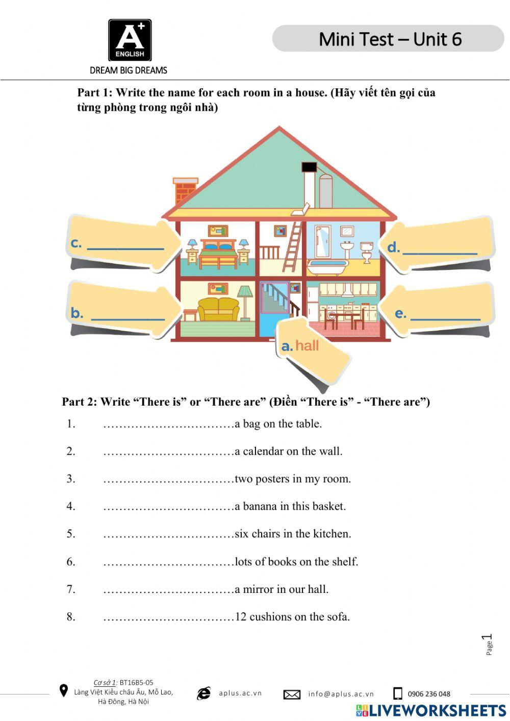 Sm1 - ce15 - unit 6 mini test
