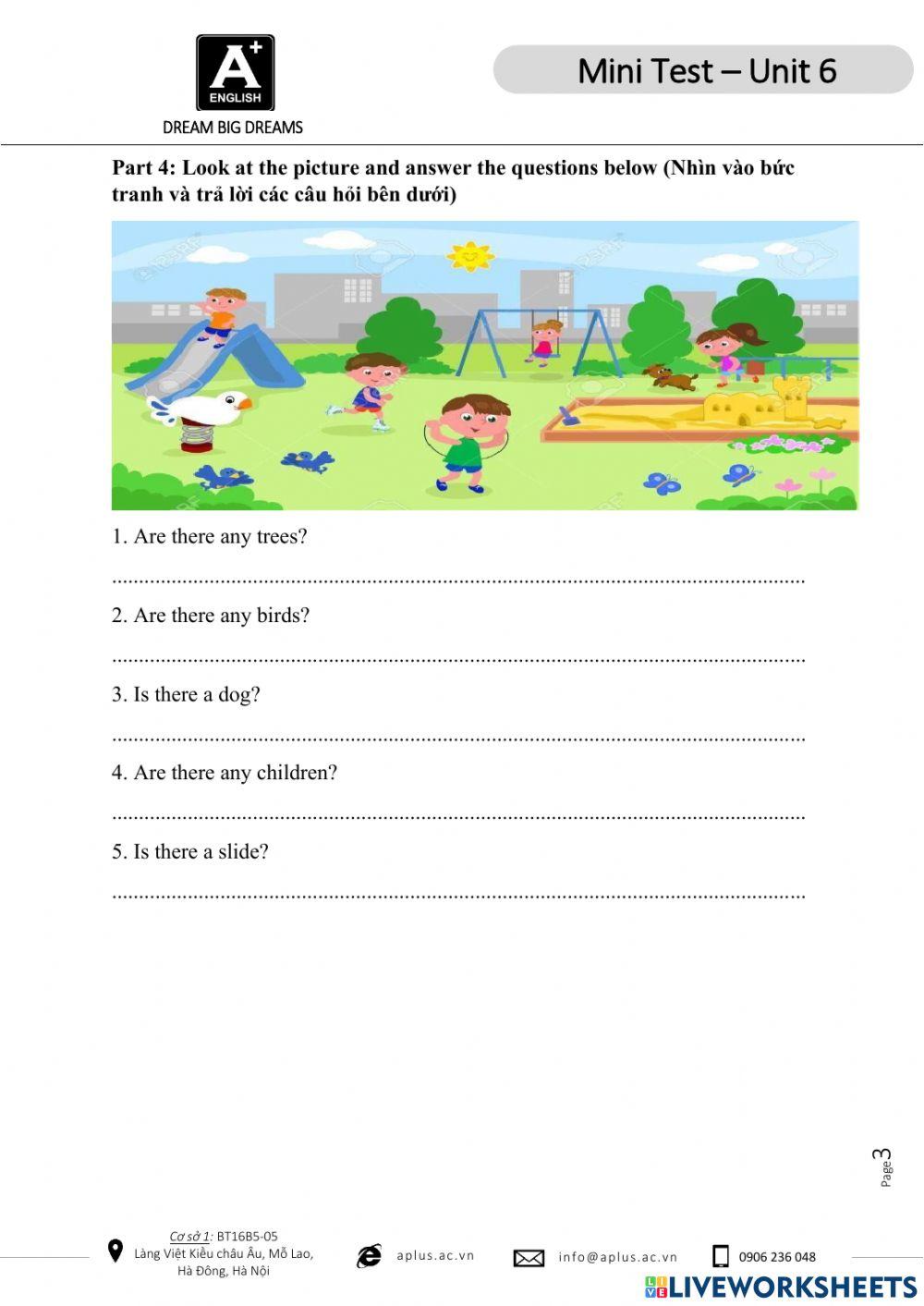 Sm1 - ce15 - unit 6 mini test