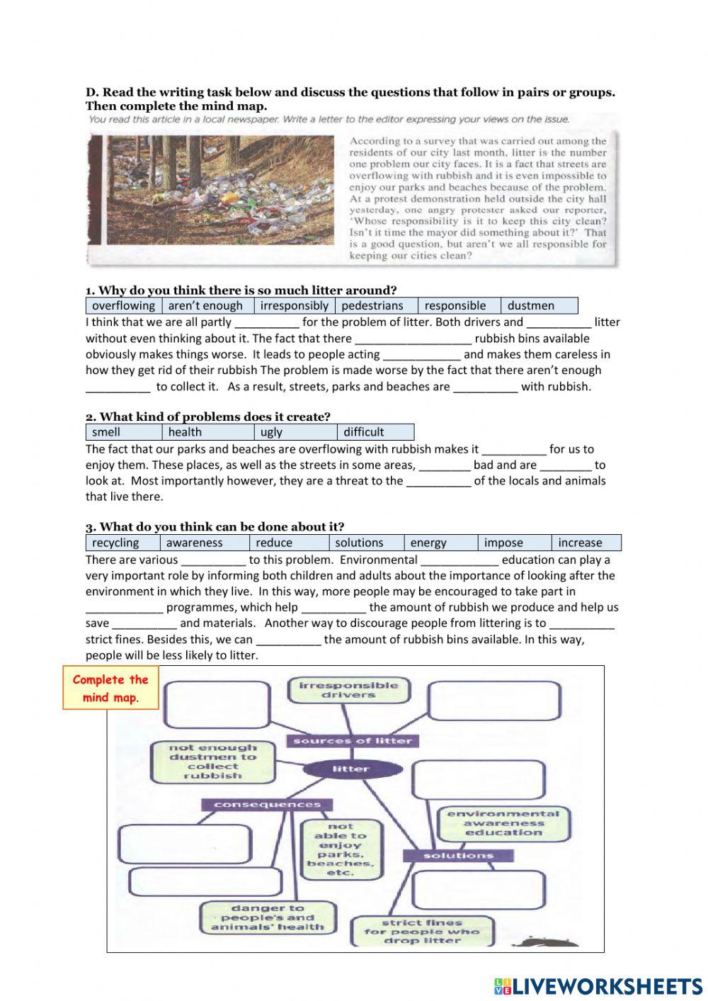 Unit 7b A letter (to the editor) expressing opinion