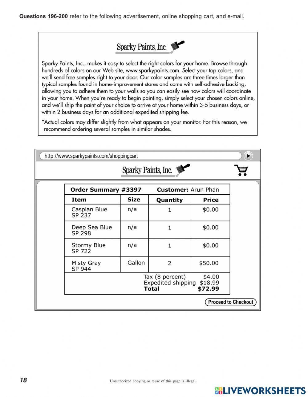 TOEIC reading test 2