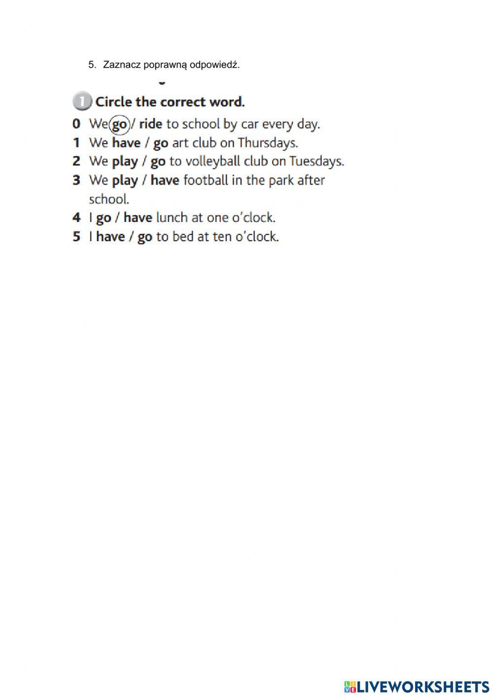 Today Starter - test unit 7