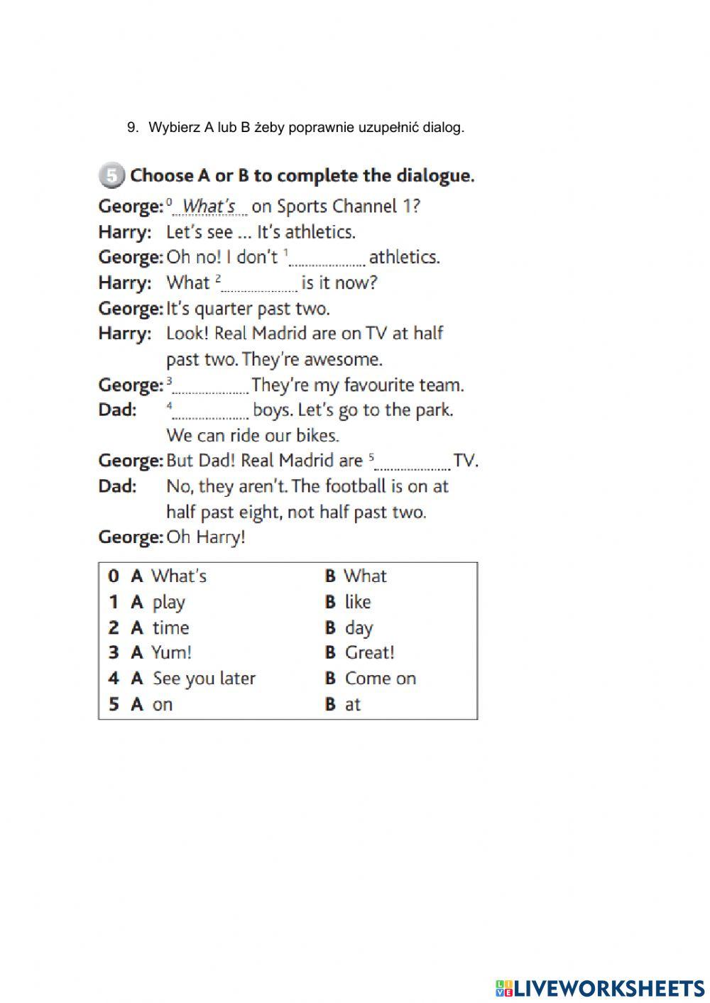 Today Starter - test unit 7