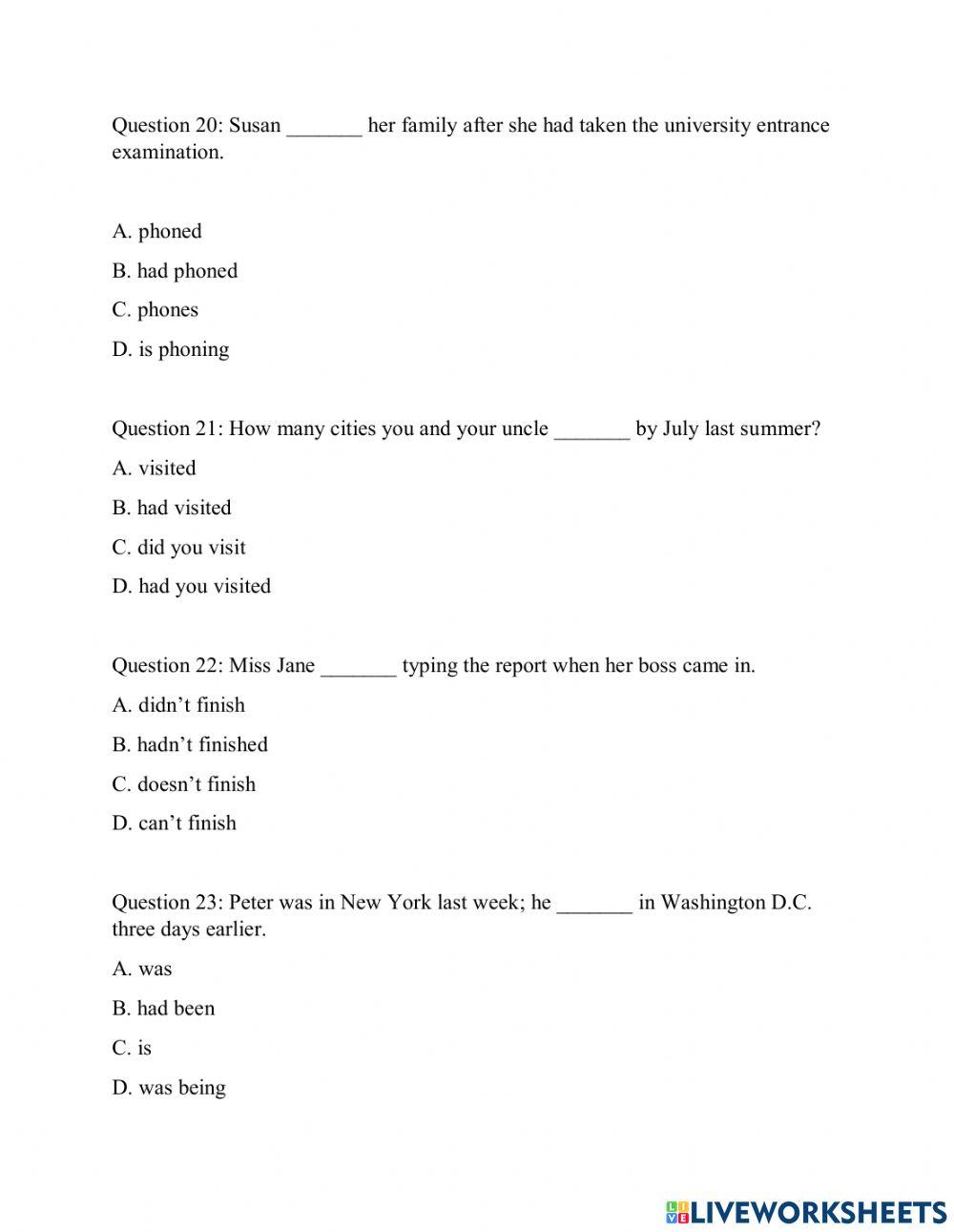 Grade 10 first mid-term test
