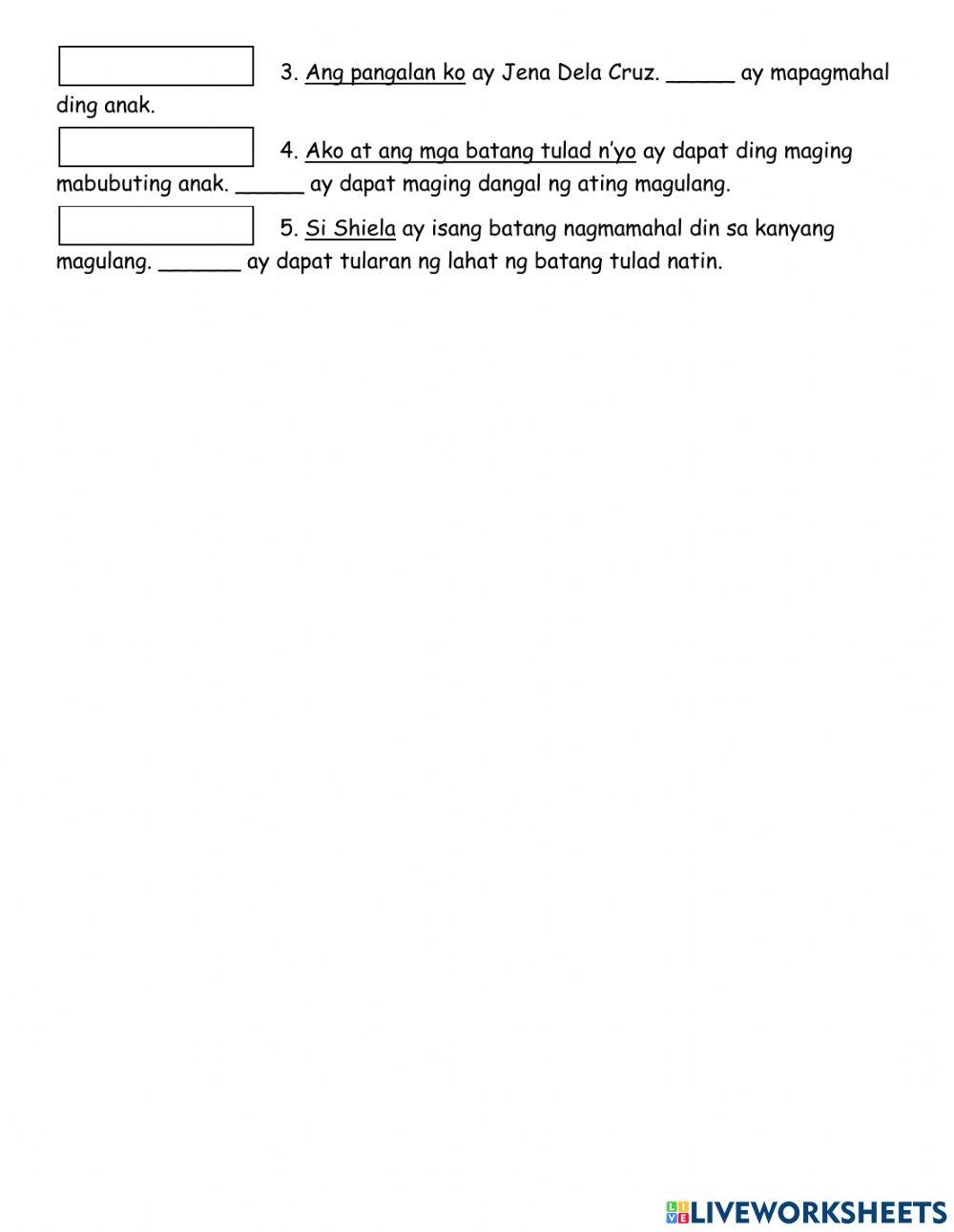 Filipino 3 - 2nd Qtr - Panauhin Panao