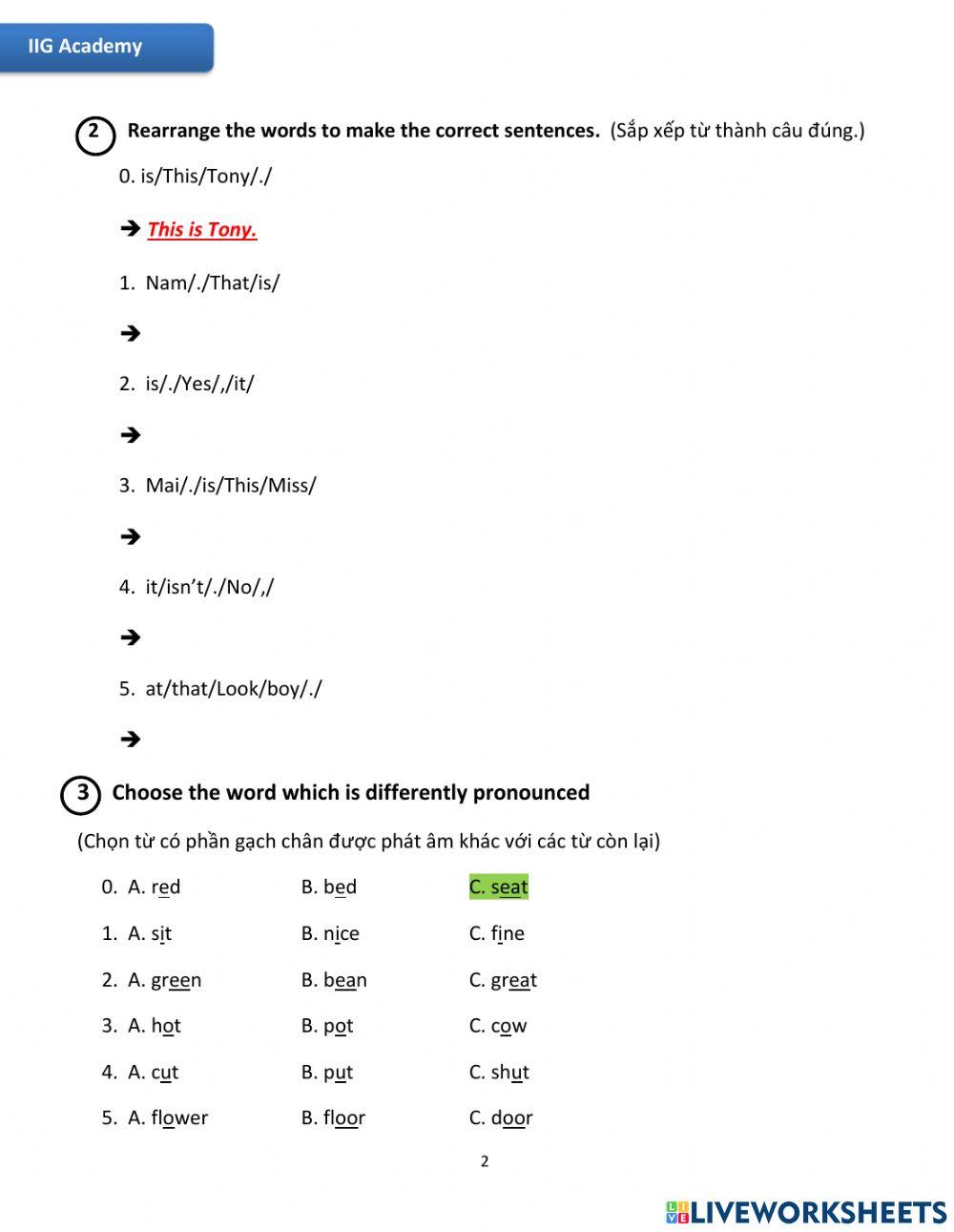 IIG-Grade 3-Worksheet 7