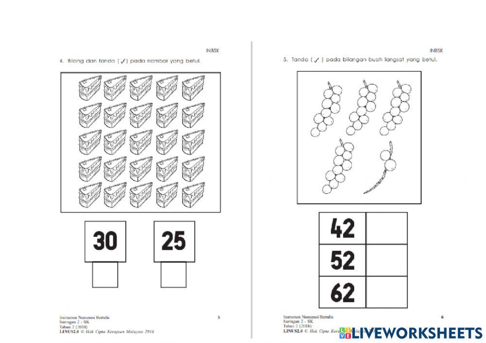 Numerasi Tahun 2 2018