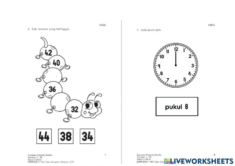 Numerasi Tahun 2 2018