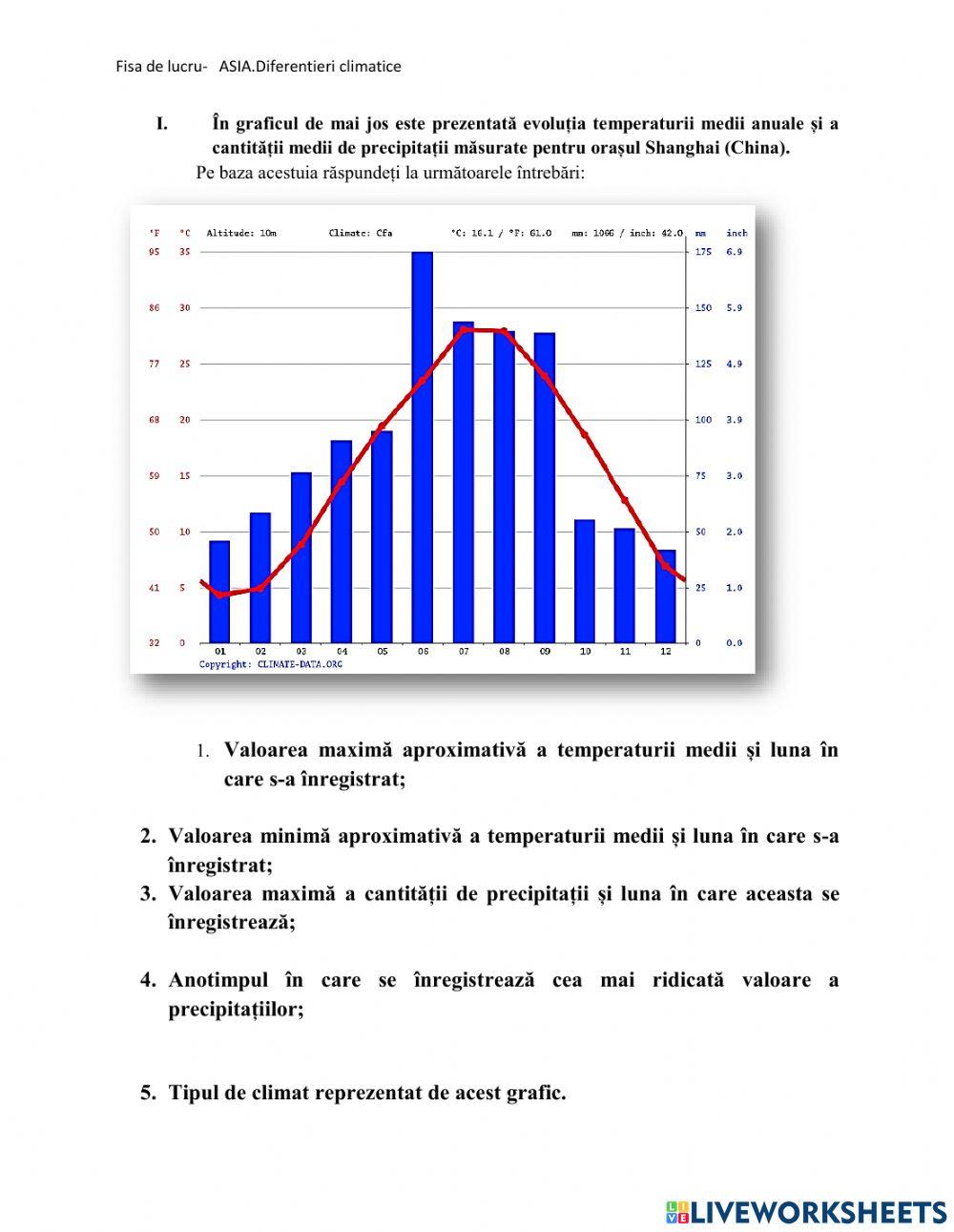 Asia. Diferentieri climatice Asia. Diferentieri climatice