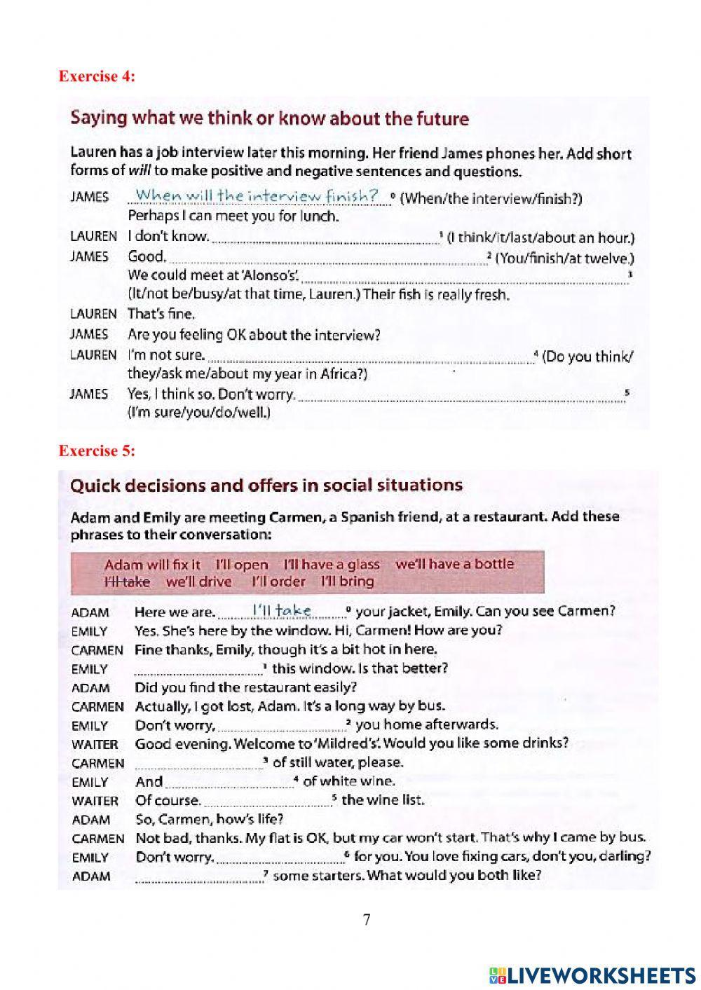 Be going to & Future tense