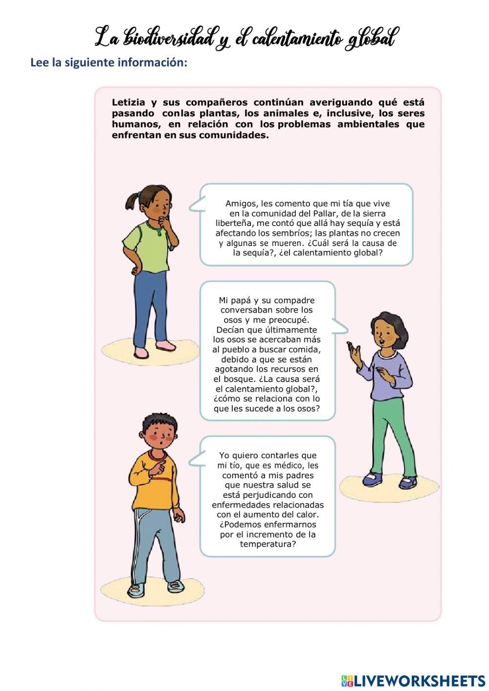 La biodiversidad y el calentamiento global