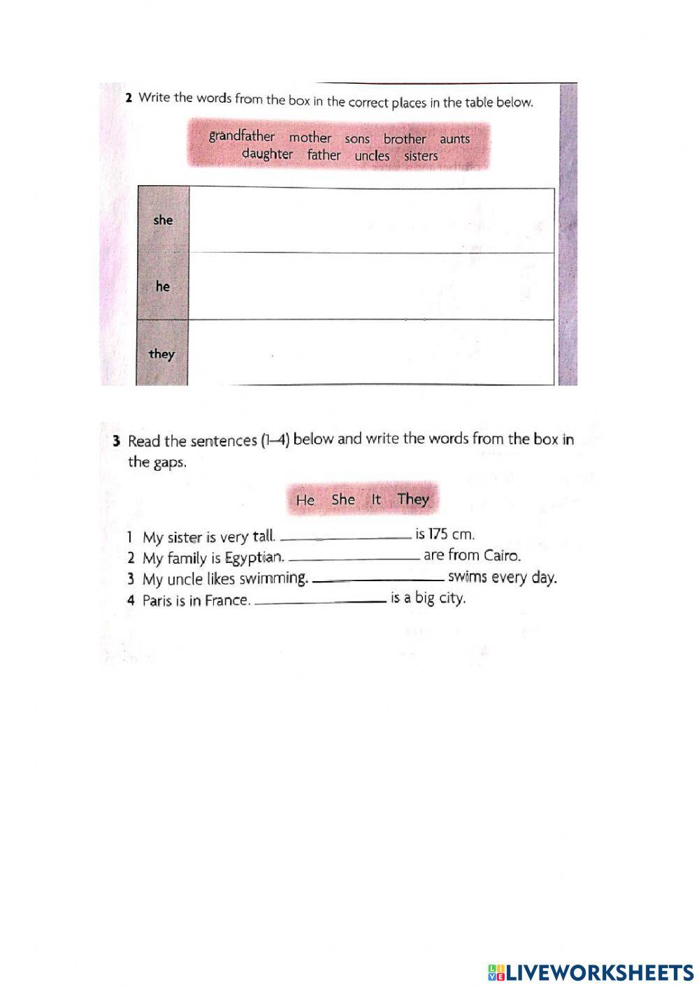Pronouns and verb to be