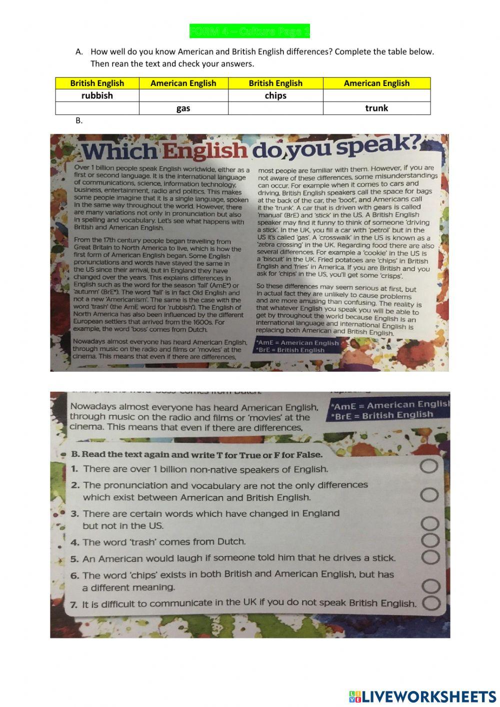 Form 4 Culture page 1