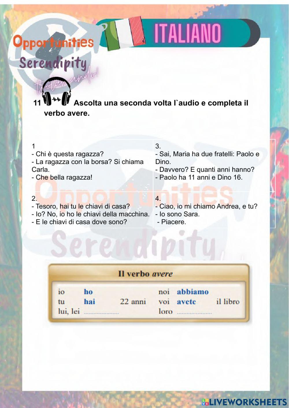 Progetto italiano clase 2