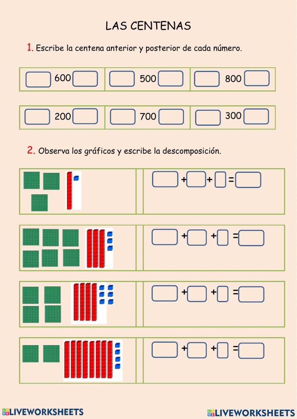 lección matematicas 2do básico