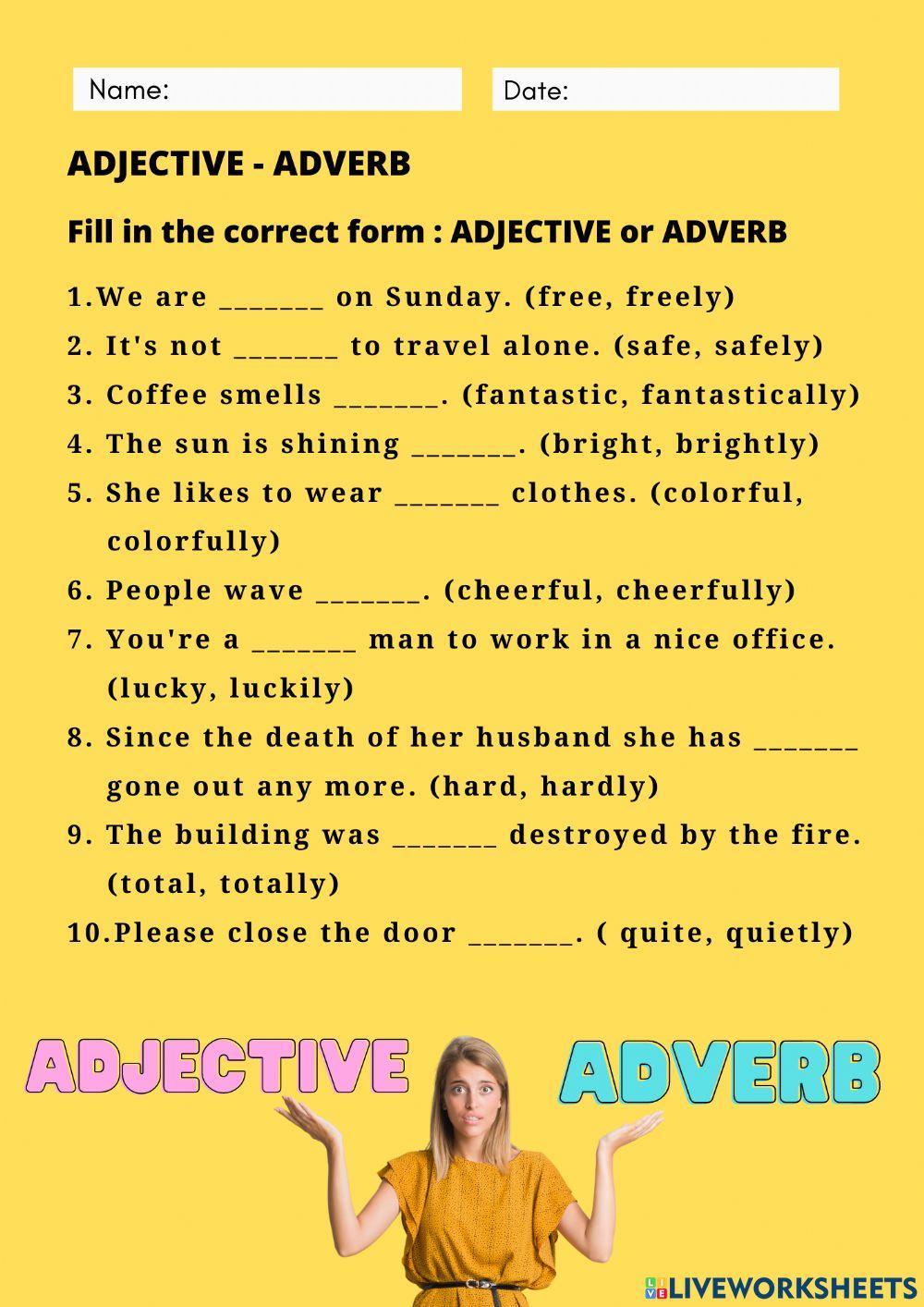 Adjective or Adverb
