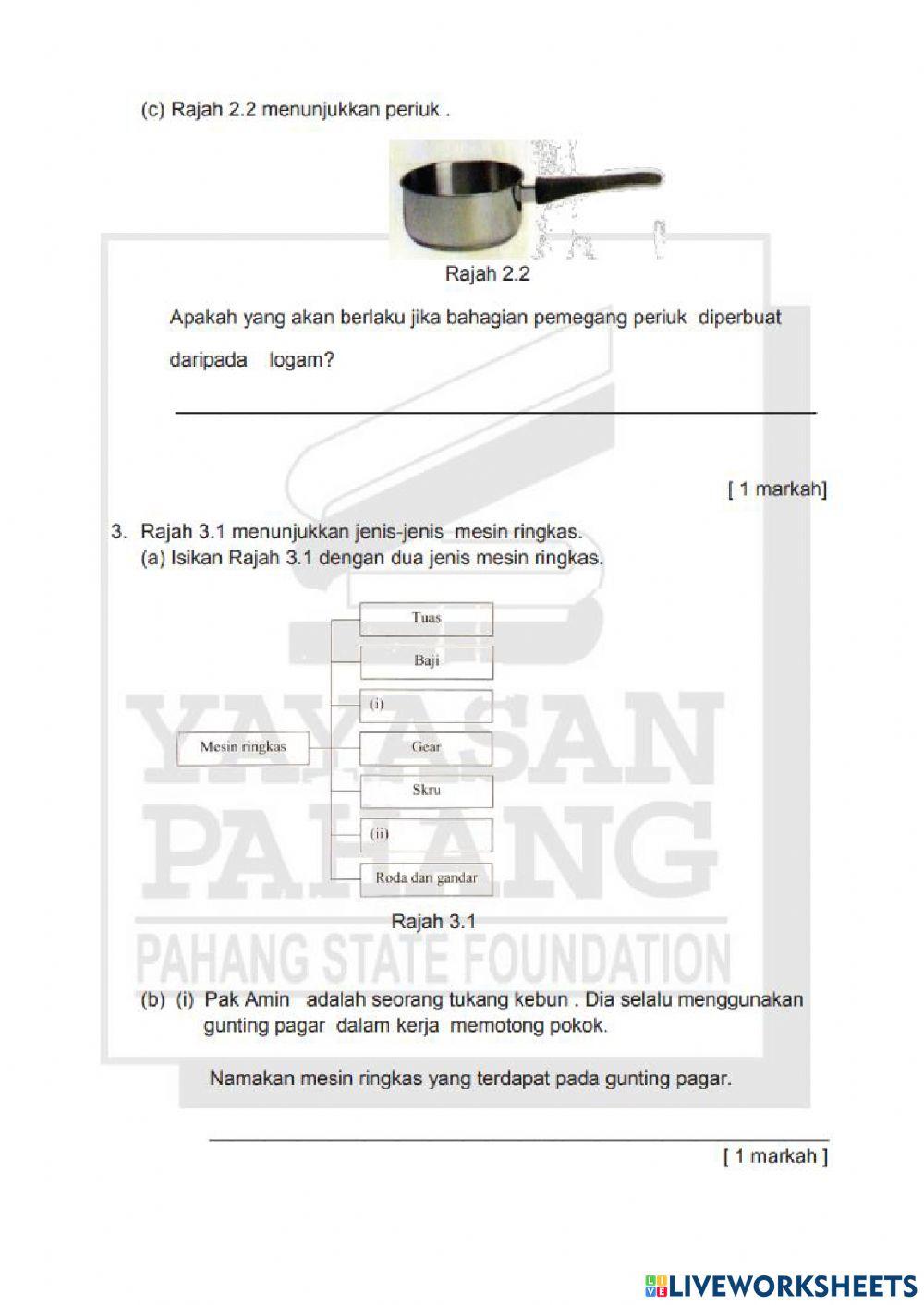 Ulangkaji sains tahun 6
