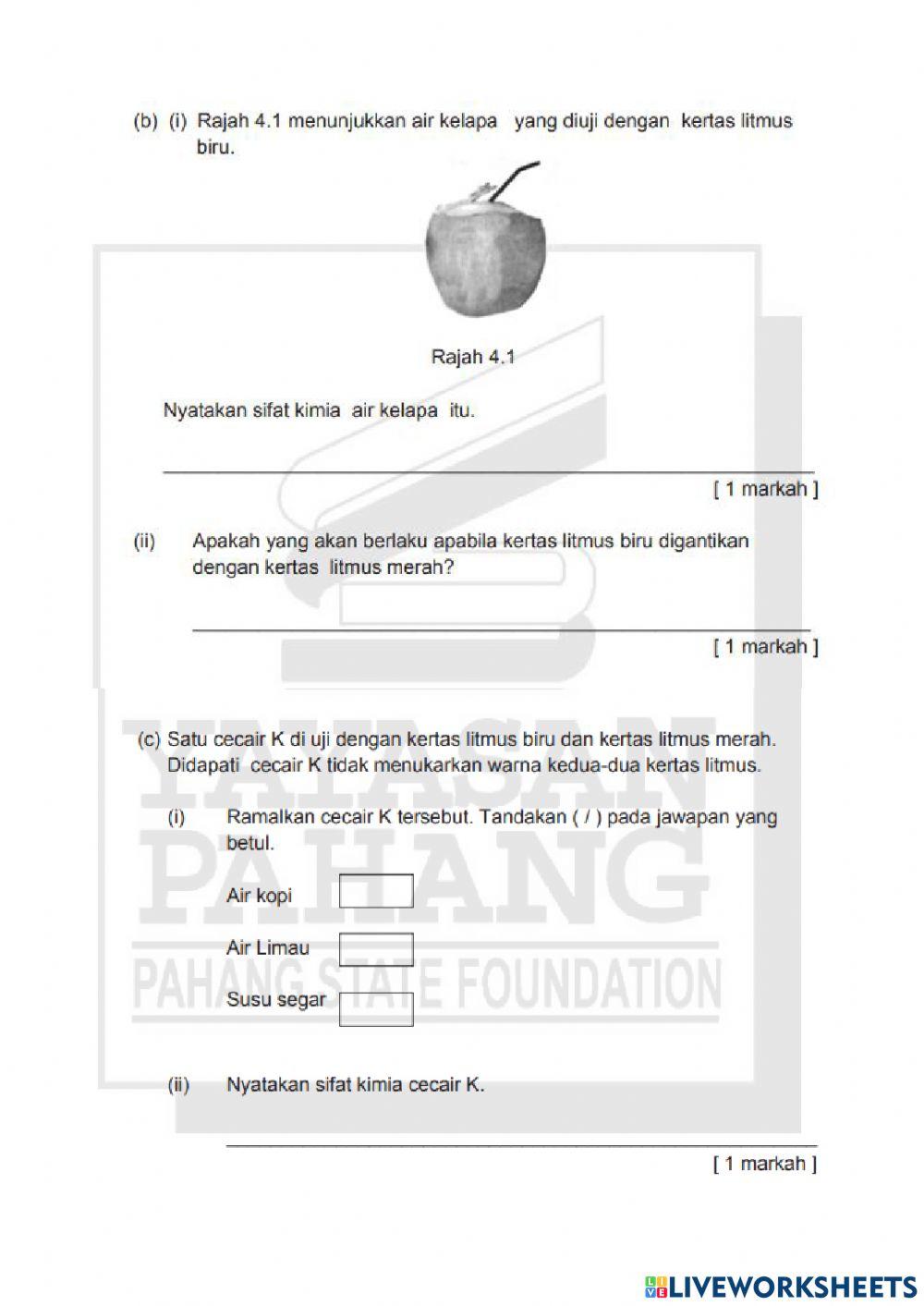 Ulangkaji sains tahun 6
