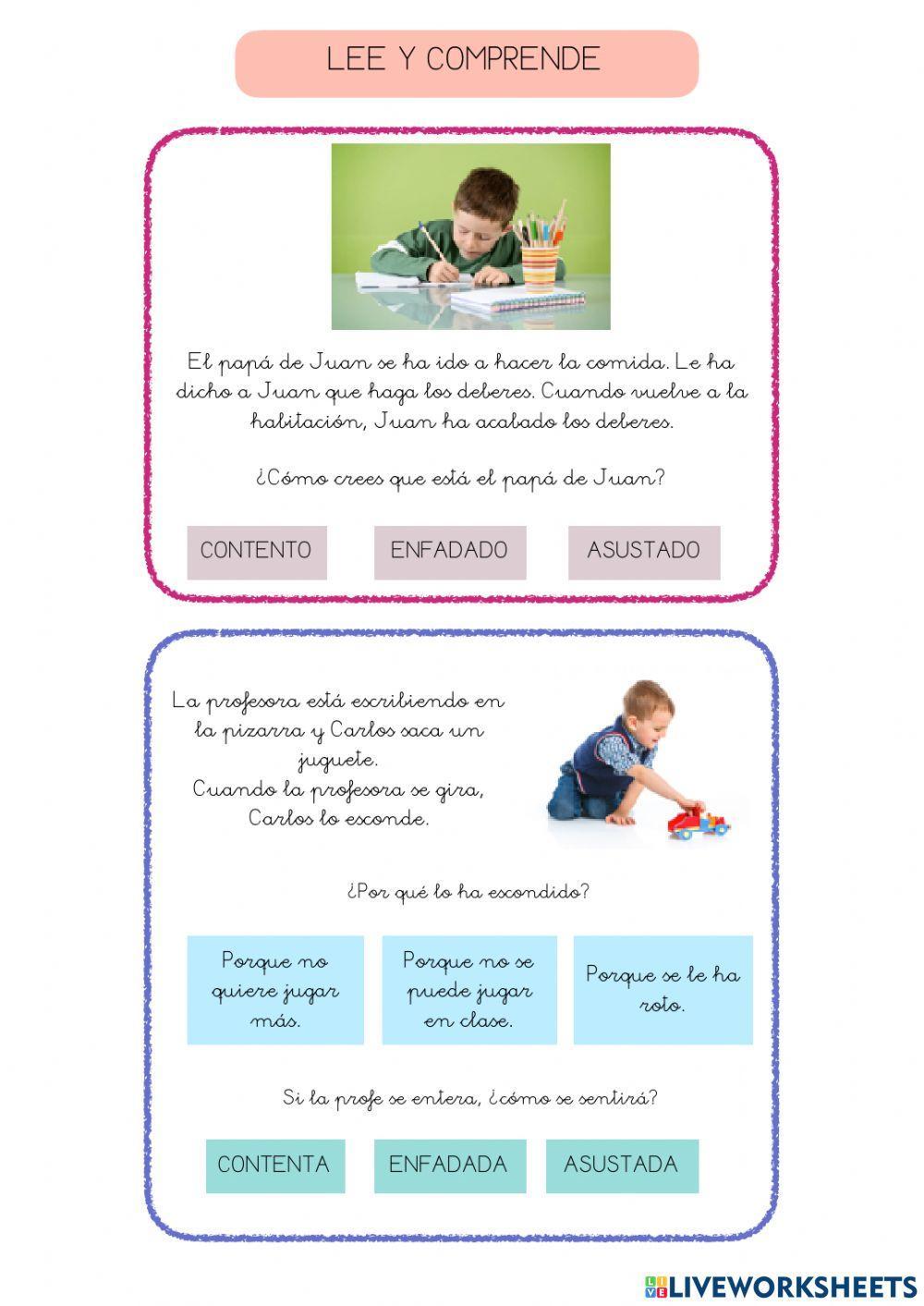 Comprender emociones.