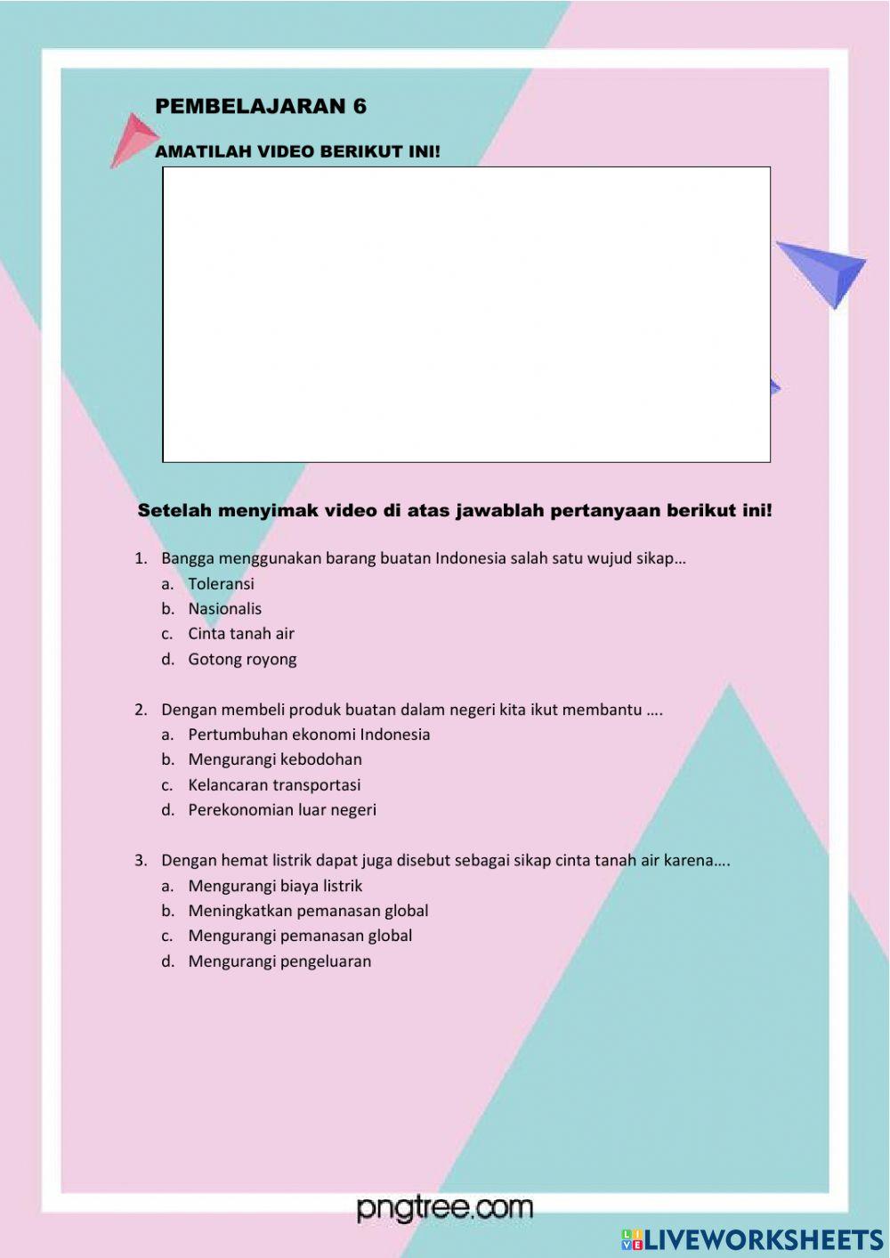 Kelas 6 Tema 4 Sb 2 Pb 5 dan 6