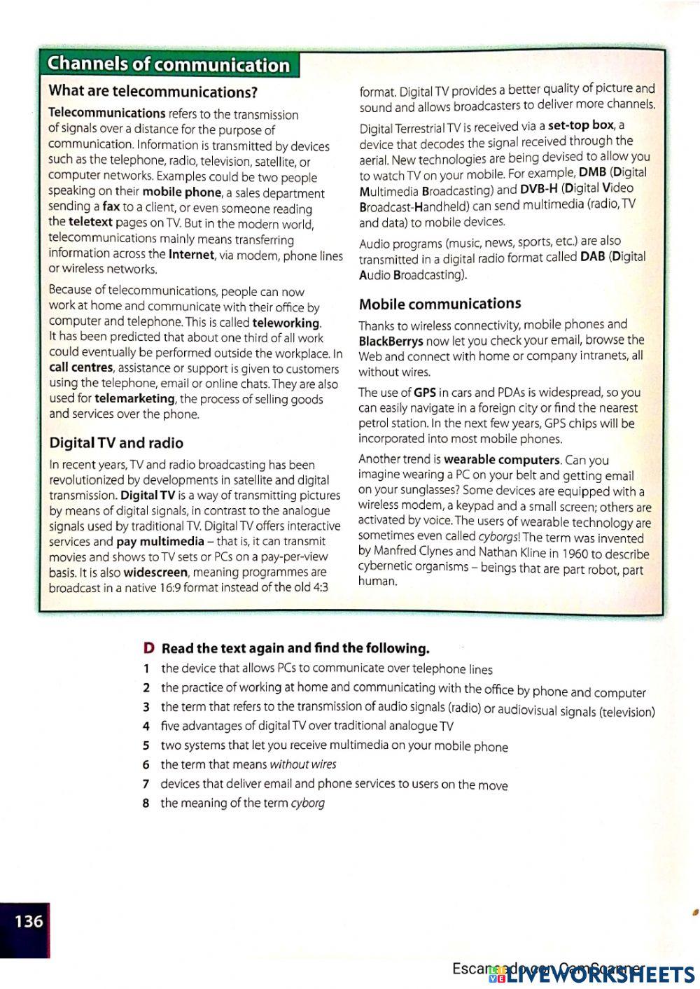 Unit 27 - Communication systems