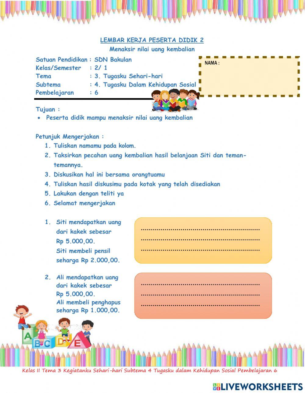 Tema 3 Subtema 4 Pembelajaran 6