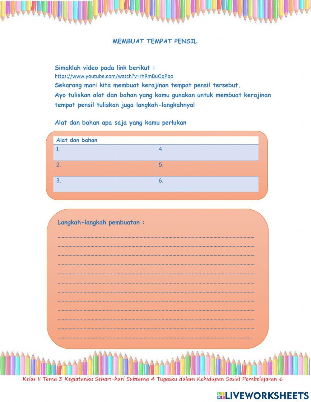 Tema 3 Subtema 4 Pembelajaran 6