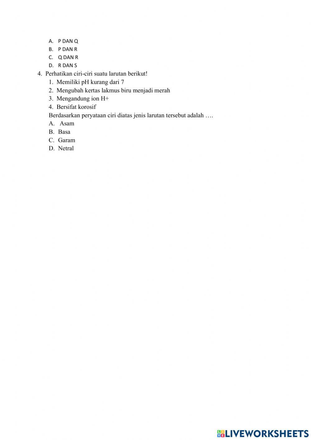 Penilaian pertemuan 2 asam basa dan garam