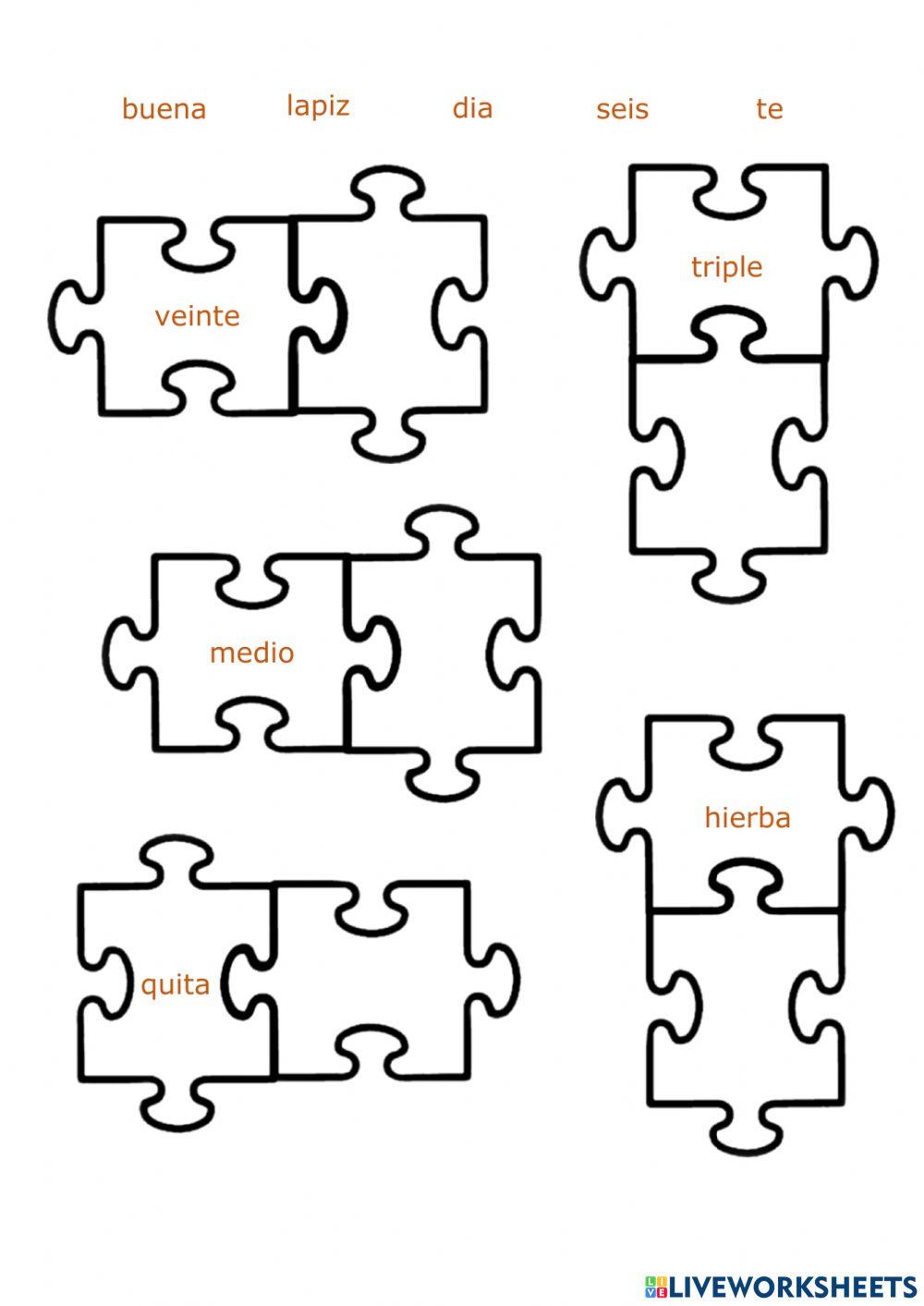 Palabras compuestas puzzle