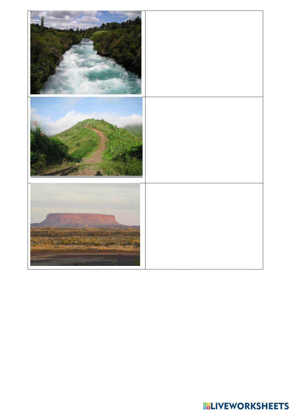 Earth and its landforms