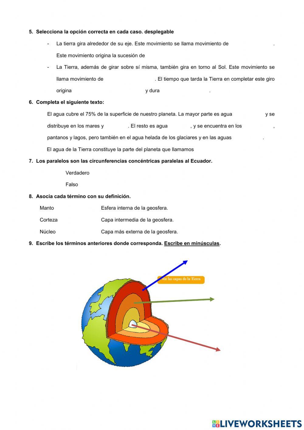 5º Prim. Autoevaluación tema 1