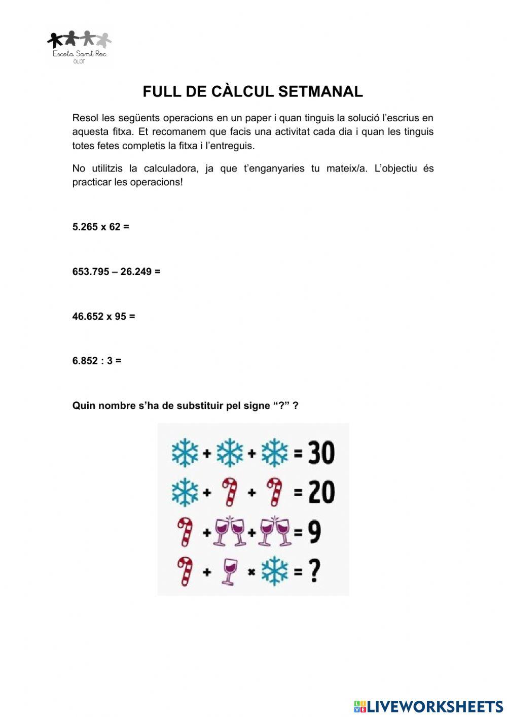 Full de càlcul 2-OM