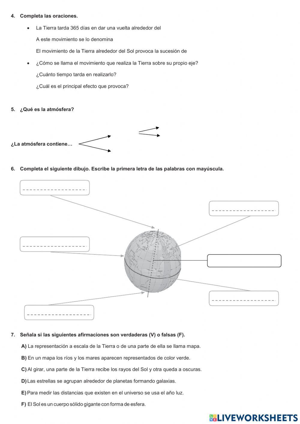 5º Primaria. EL SISTEMA SOLAR