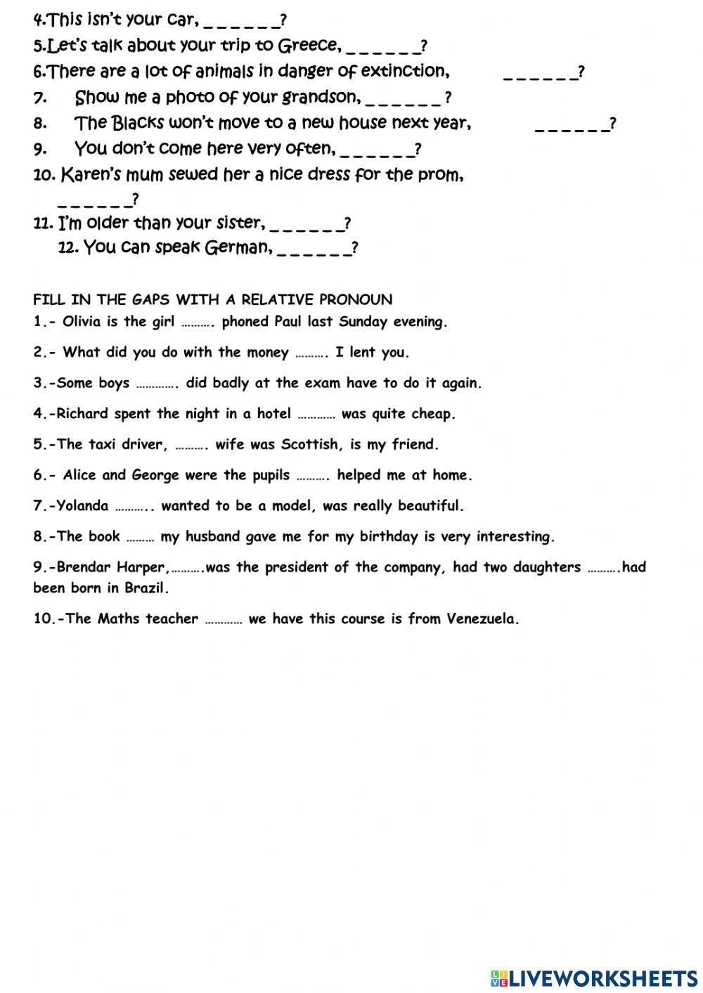 4TH ADULT FINAL EXAM DECEMBER 2021