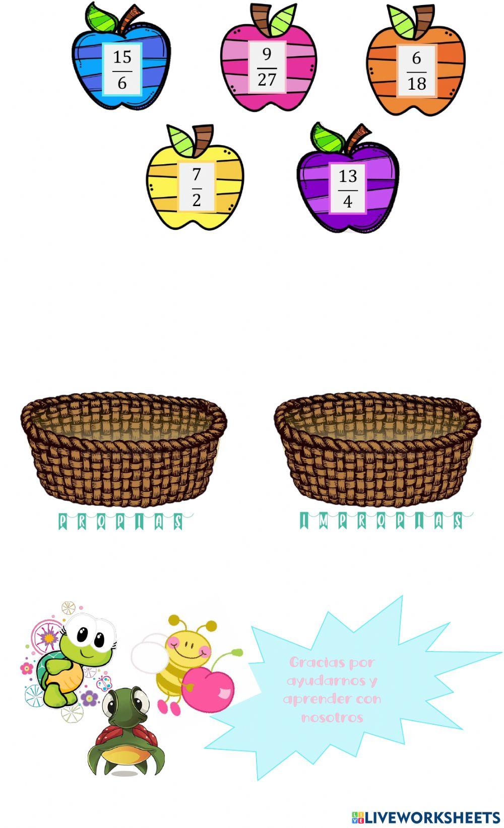 Fracciones impropias