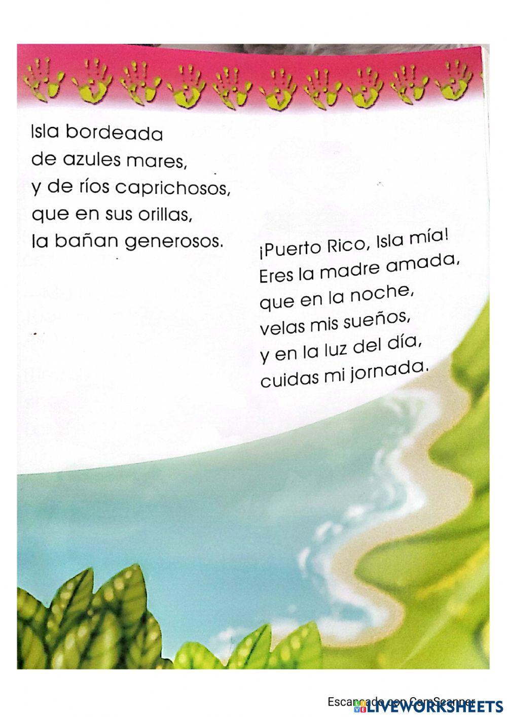 Puerto Rico Worksheet