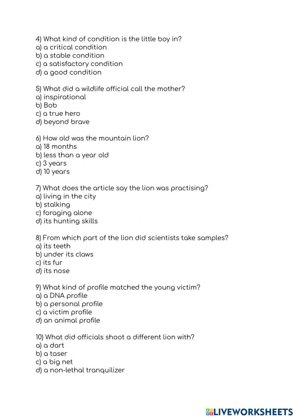 Hero mother saves son from mountain lion attack