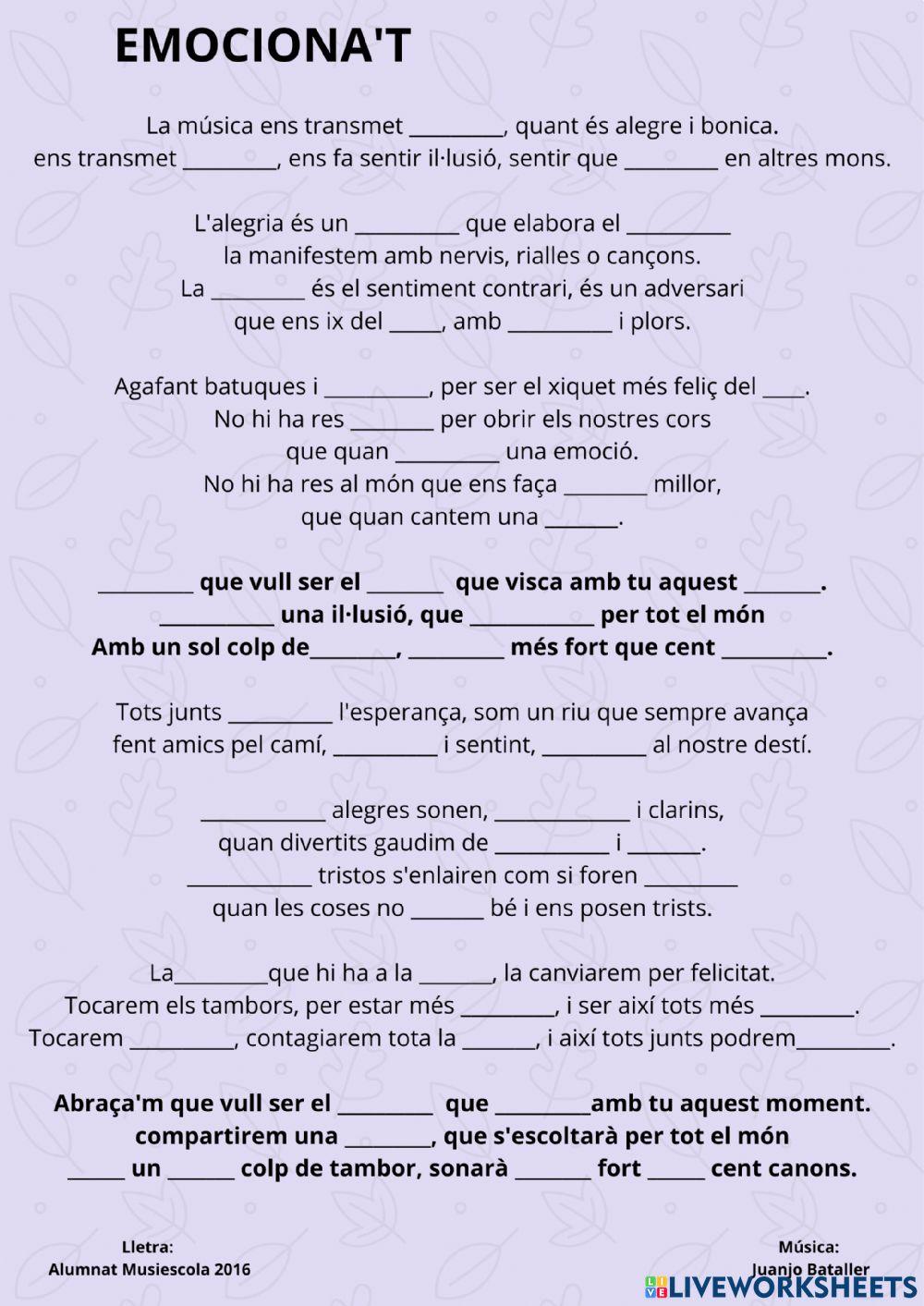 Emociona't Musiescola