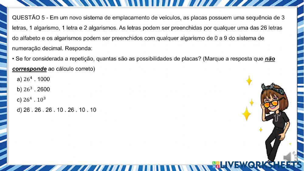 Principio fundamental da contagem