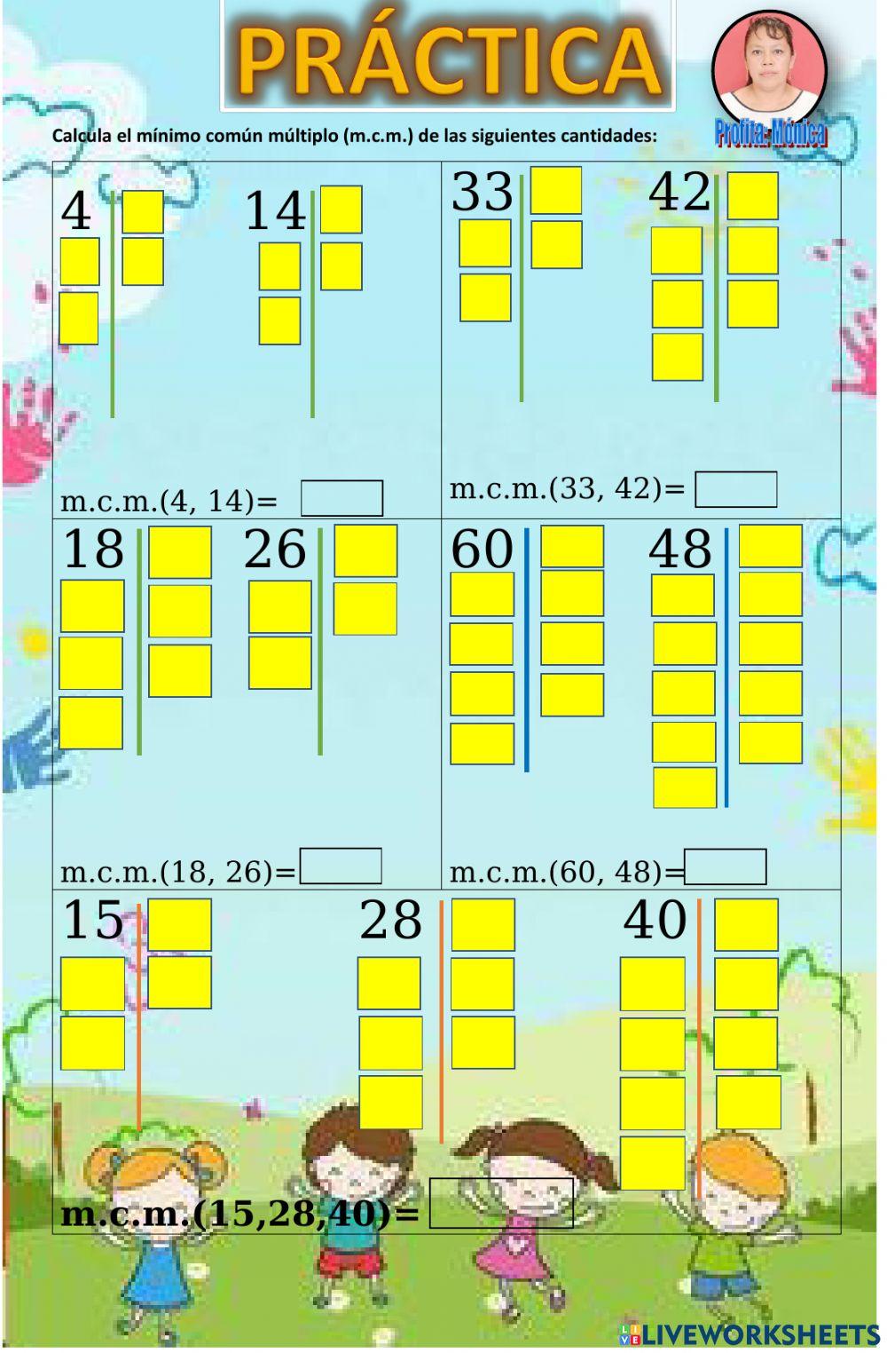 Mínimo Común Múltiplo