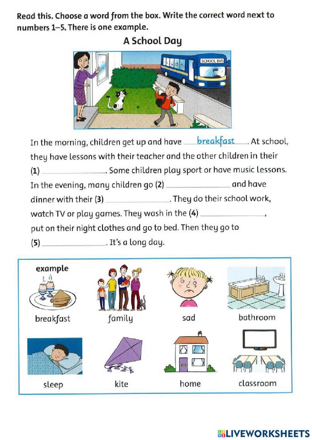 Starters - reading and writing