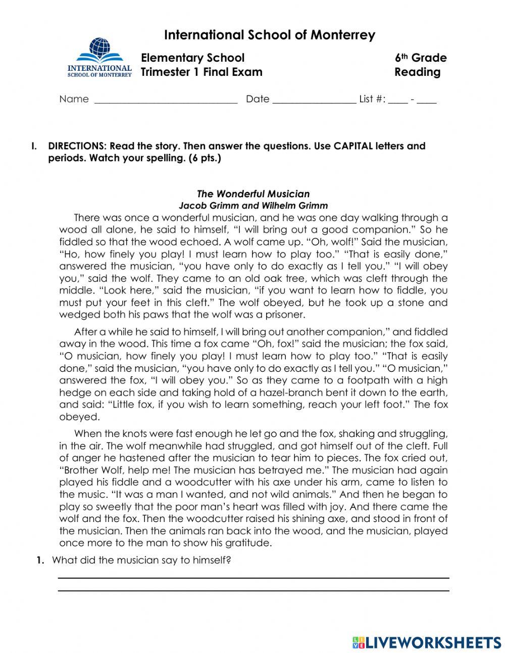 6-T1 Reading (2021-22)