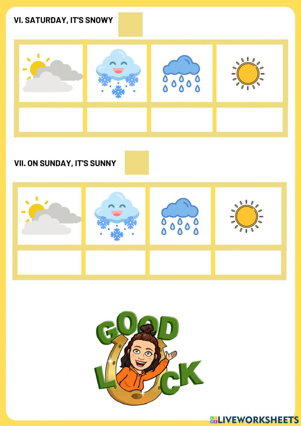 How is the weather-first grade