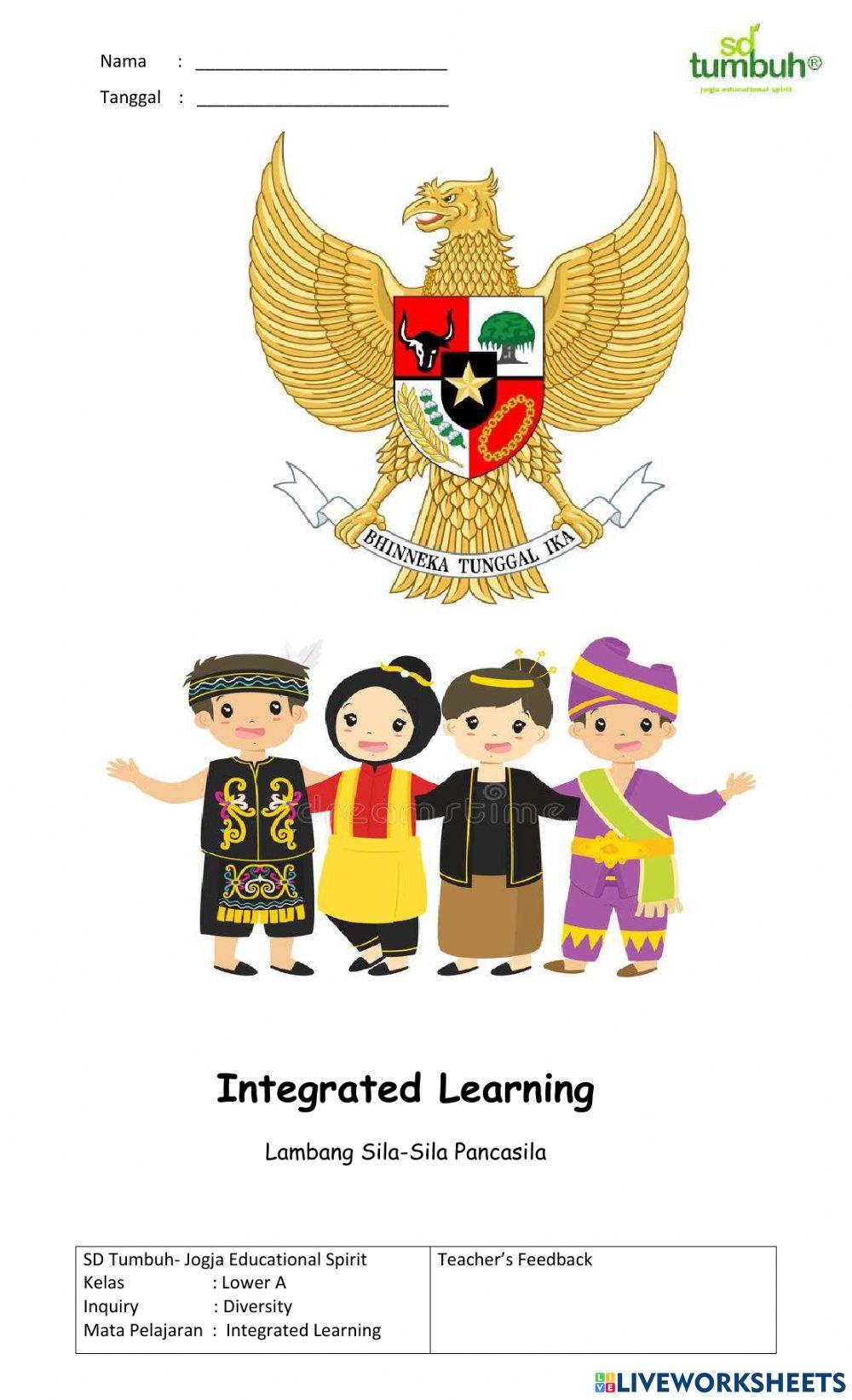 Integrated Learning-Lambang dan Sila Pancasila-Essay