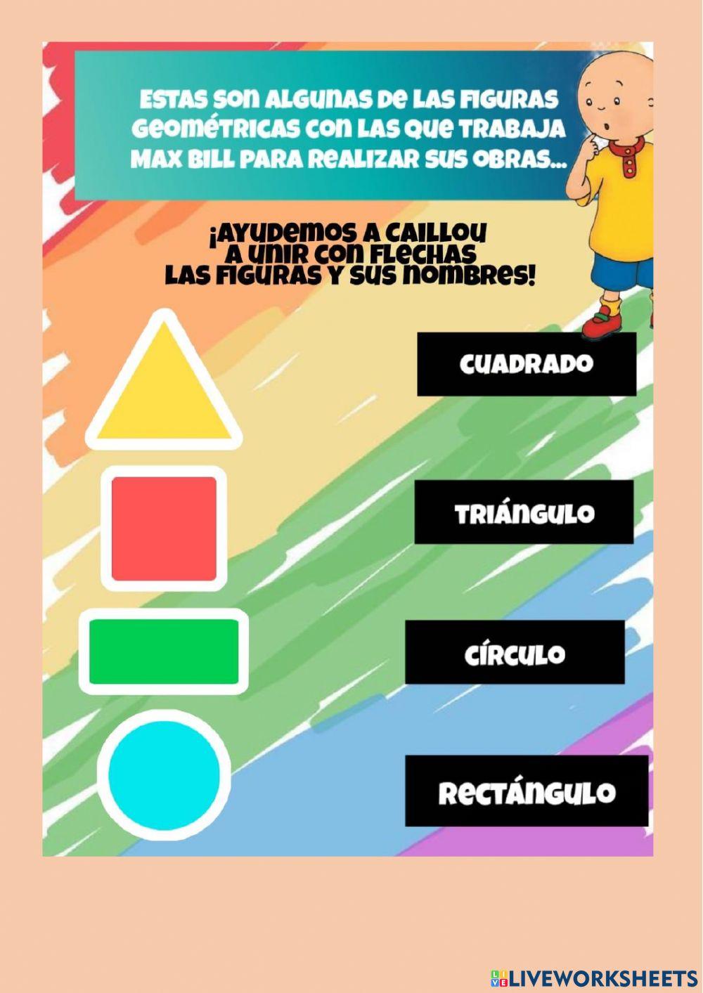 Caillou y las figuras geometricas