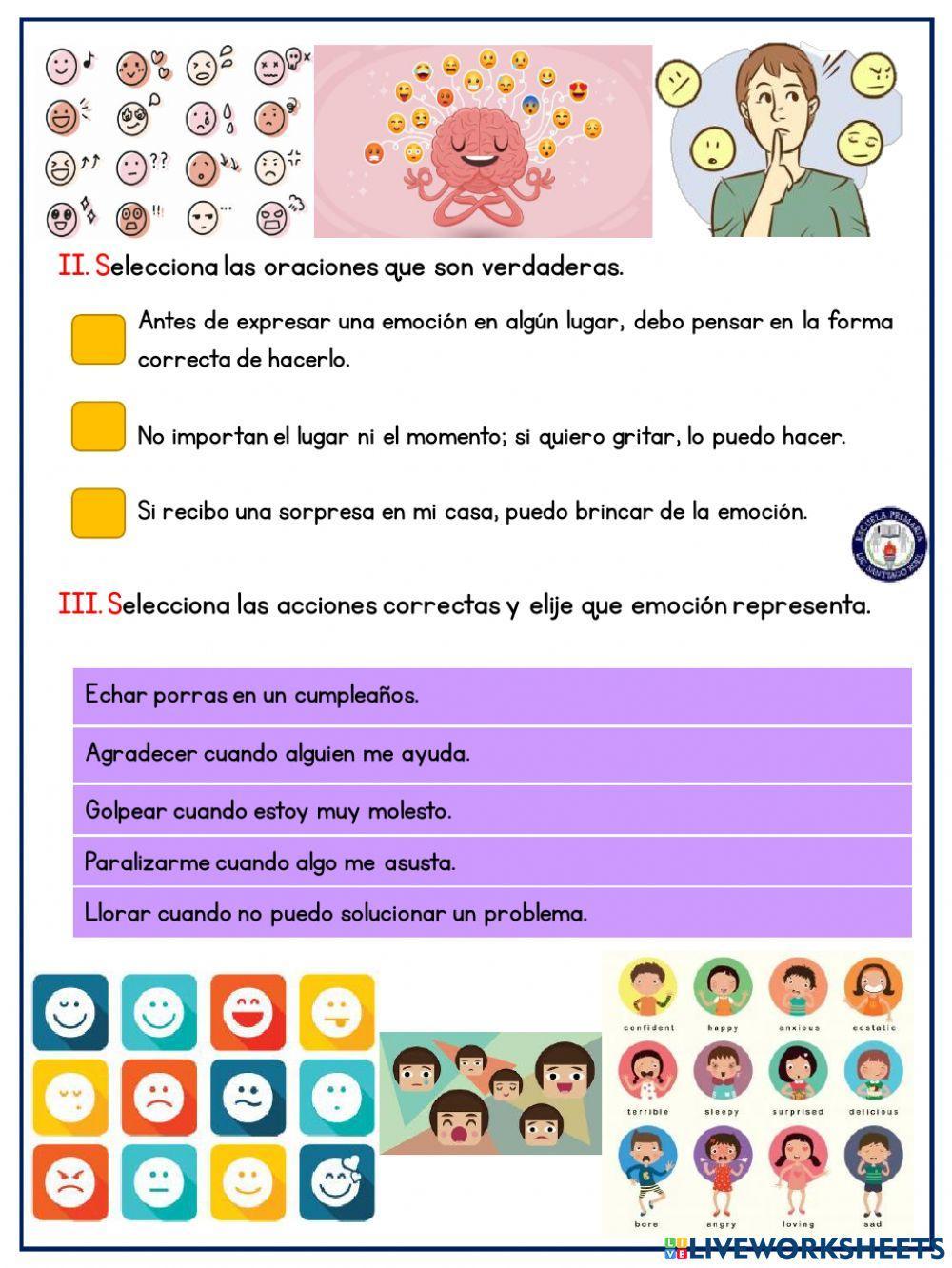 Evalúo mis emociones