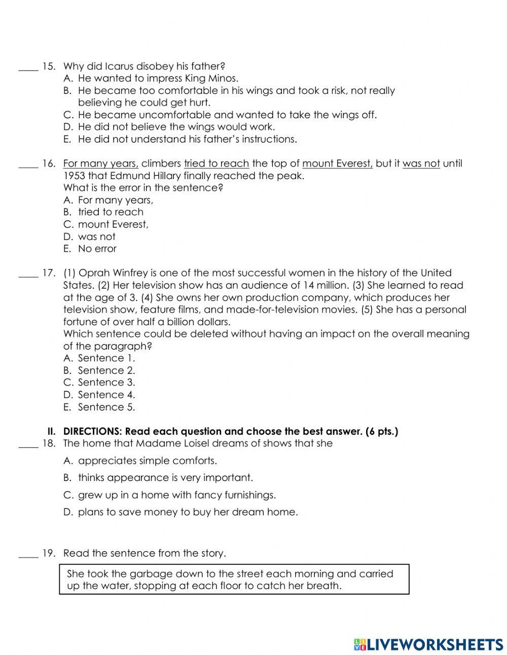 8-T1 Literature (2021-22)