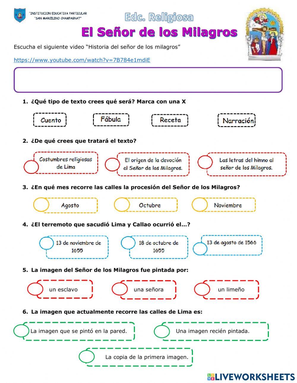 Historia señor de los milagros