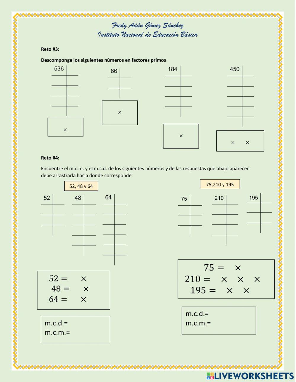 Retos Matemáticos