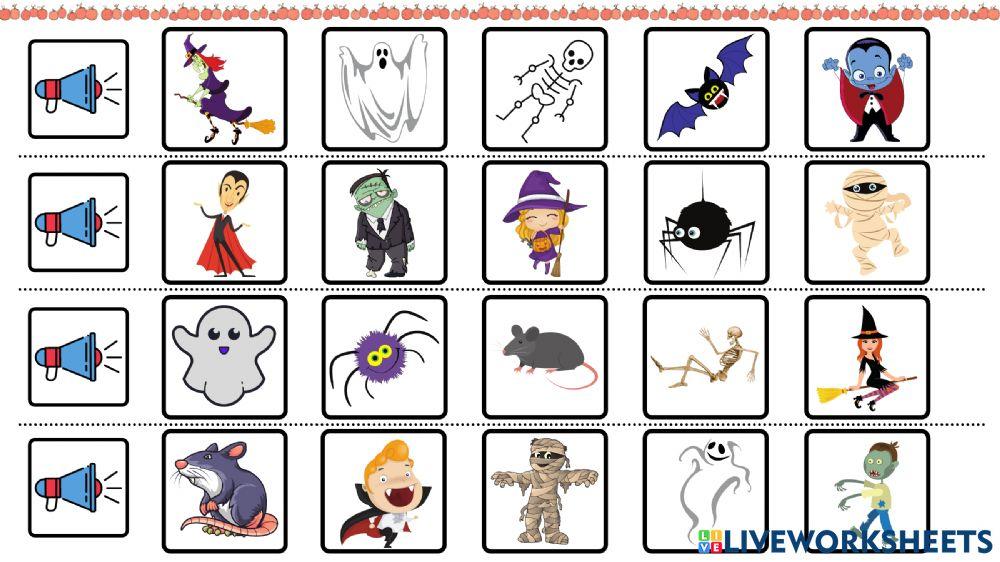 Halloween vocabulary