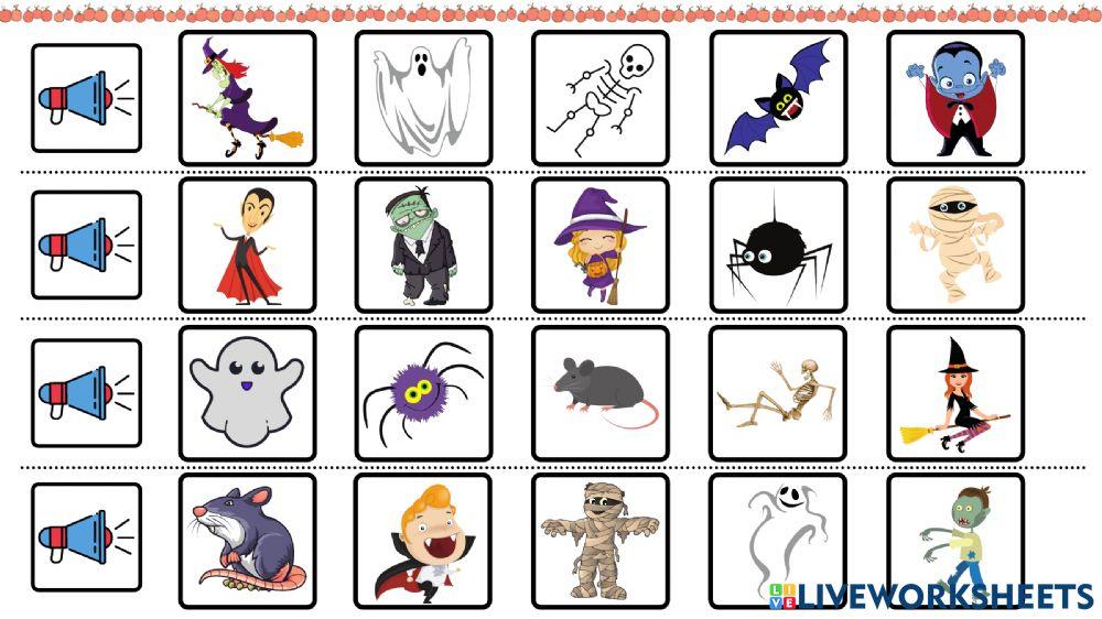 Halloween vocabulary
